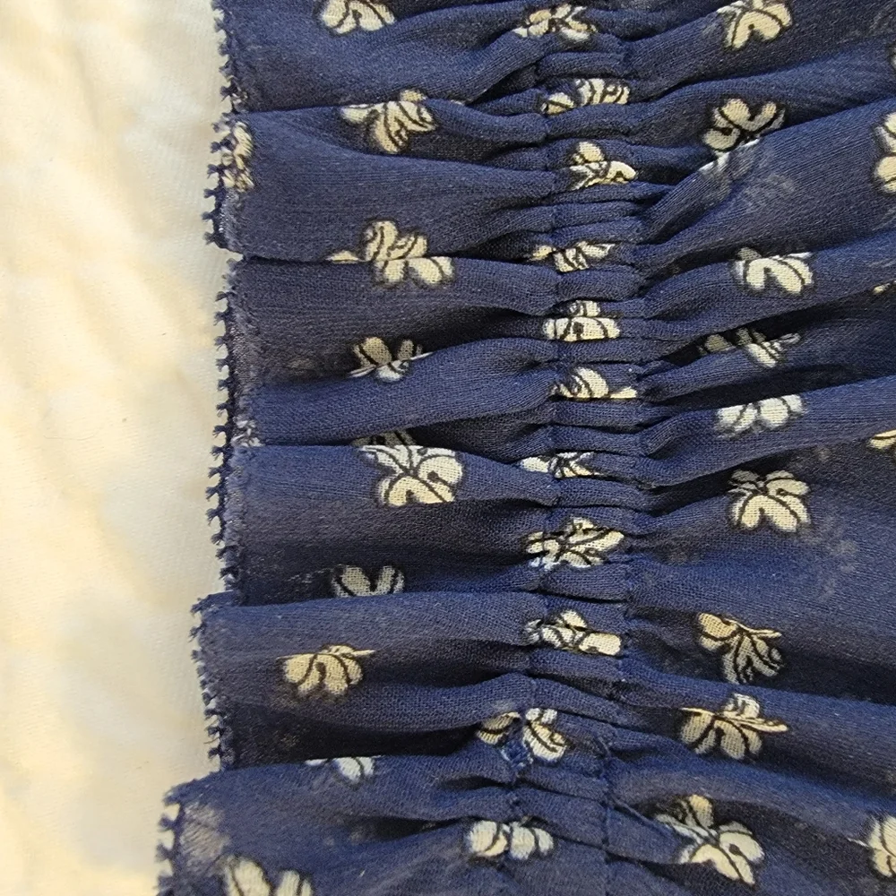 Talbots Blue Long Sleeve Blouse Sz 1X - Picture 6 of 10